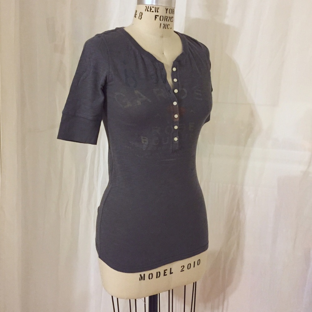 AE Outfitters Graphic Button Down Top